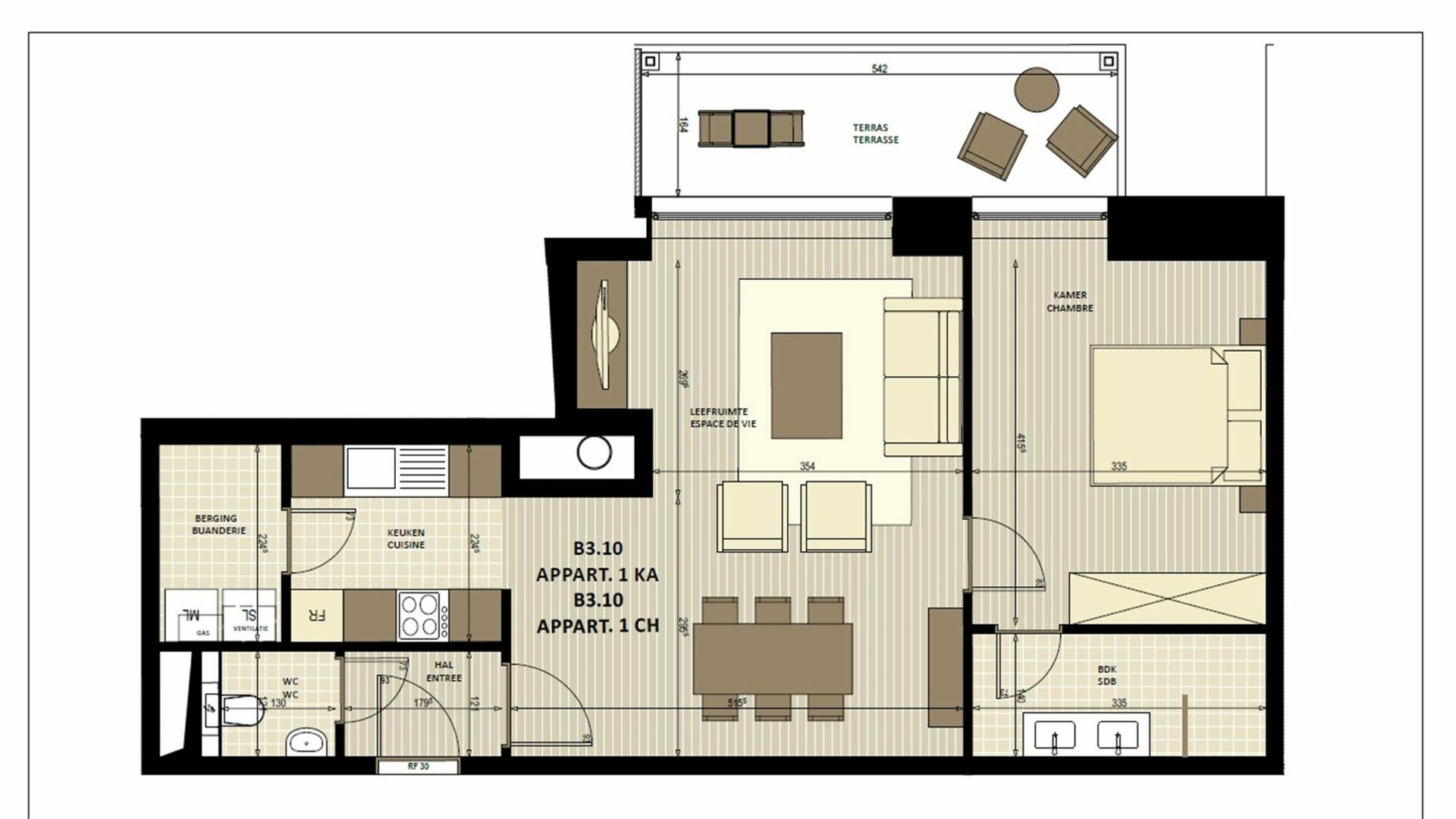 Apartment for rent in SINT-LAMBRECHTS-WOLUWE